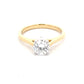 Yellow Gold Round Brilliant Cut Diamond Solitaire Ring - 1.51cts Gardiner Brothers