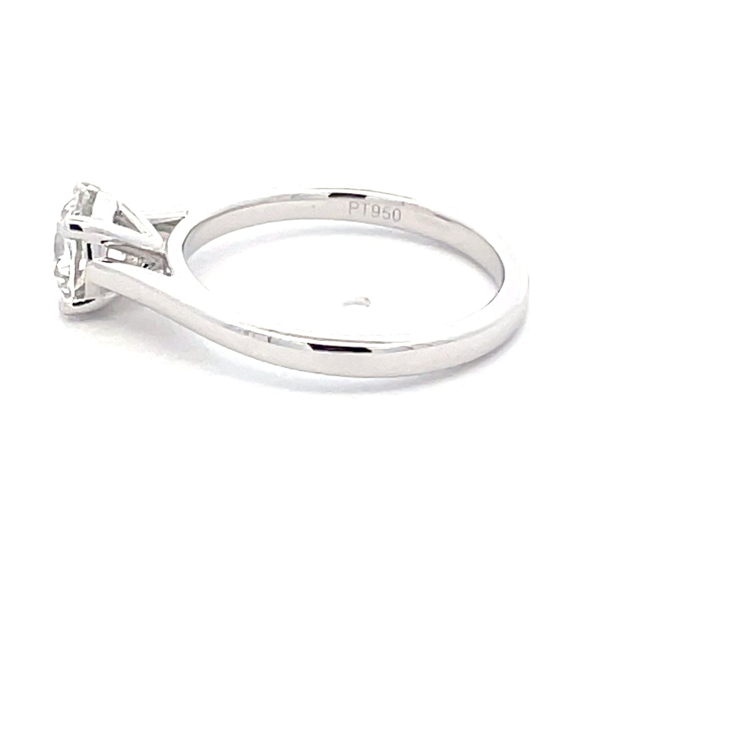 Platinum Round Brilliant Cut Diamond Solitaire Ring - 1.00cts Gardiner Brothers