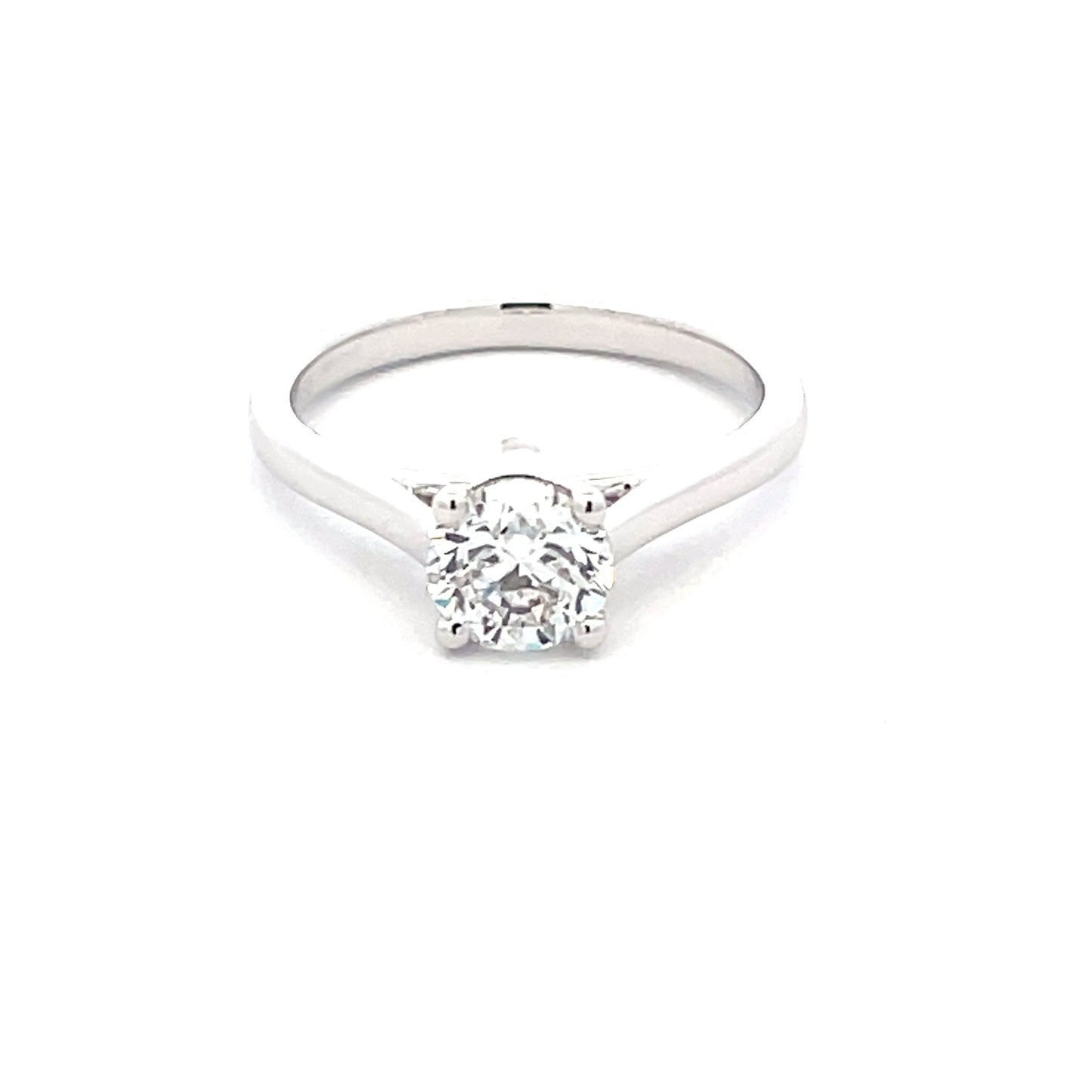 Platinum Round Brilliant Cut Diamond Solitaire Ring - 1.00cts Gardiner Brothers