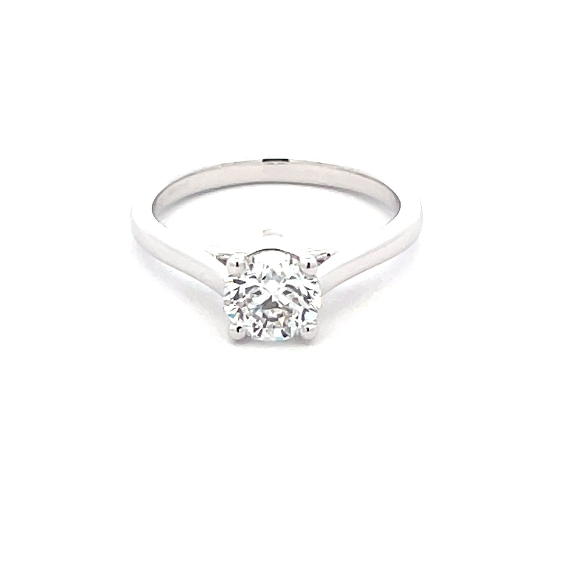 Platinum Round Brilliant Cut Diamond Solitaire Ring - 1.00cts Gardiner Brothers