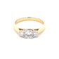 Yellow Gold Round Brilliant Cut Diamond 3 Stone Ring - 0.60cts Gardiner Brothers