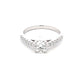 Platinum Round Brilliant Cut Diamond Solitaire Ring with diamond set shoulders - 0.95cts Gardiner Brothers