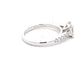 Platinum Princess Cut Diamond Solitaire Ring with diamond set shoulders - 0.97cts Gardiner Brothers
