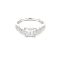 Platinum Princess Cut Diamond Solitaire Ring with diamond set shoulders - 0.97cts Gardiner Brothers