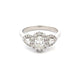 Platinum Oval and Pear Shaped Diamond Halo Cluster Style ring - 0.97cts Gardiner Brothers