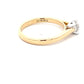 Yellow Gold Aurora Cut Diamond Solitaire Ring - 0.42cts Gardiner Brothers