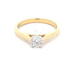 Yellow Gold Aurora Cut Diamond Solitaire Ring - 0.42cts Gardiner Brothers