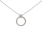 White gold Diamond Circle Shaped Pendant  Gardiner Brothers   