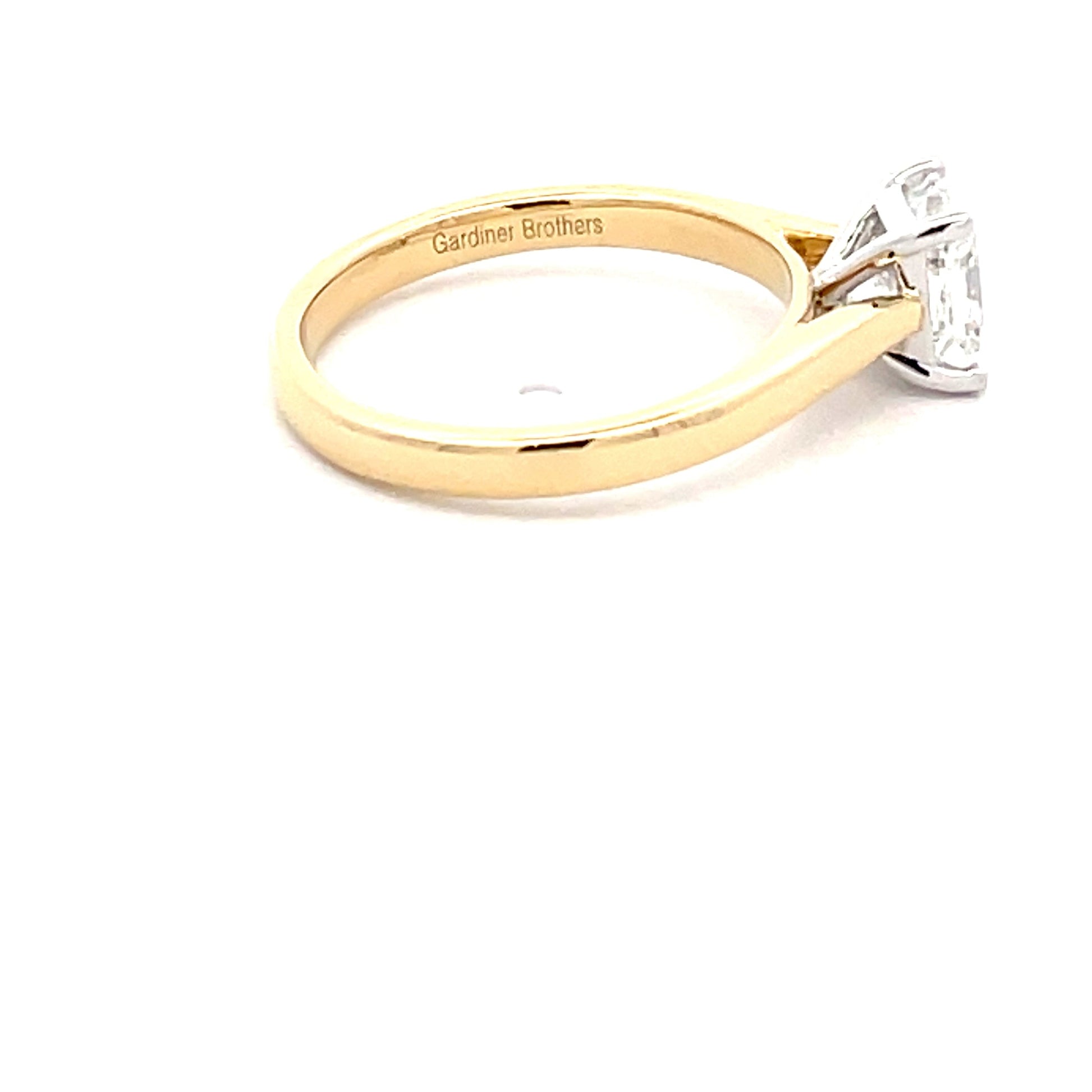 Radiant Cut Diamond Solitaire Ring - 1.01cts Gardiner Brothers