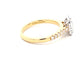 Yellow Gold Emerald Cut Diamond Halo Cluster Style Ring - 0.73cts Gardiner Brothers