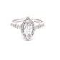 Marquise Shaped Diamond Halo Cluster Style Ring - 1.02cts  Gardiner Brothers   