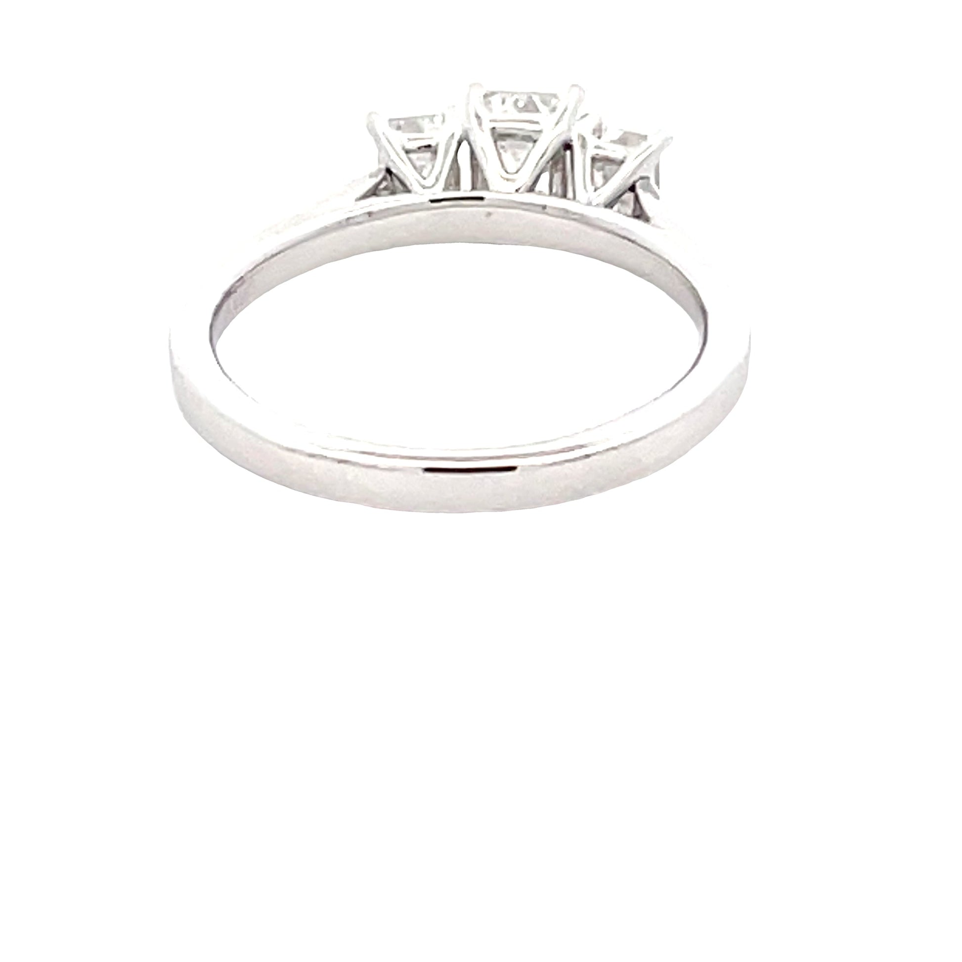 Platinum Emerald Cut Diamond 3 Stone Ring - 0.95cts Gardiner Brothers