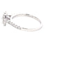 Platinum Aurora Oval Diamond Halo Cluster Style Ring - 0.78cts Gardiner Brothers