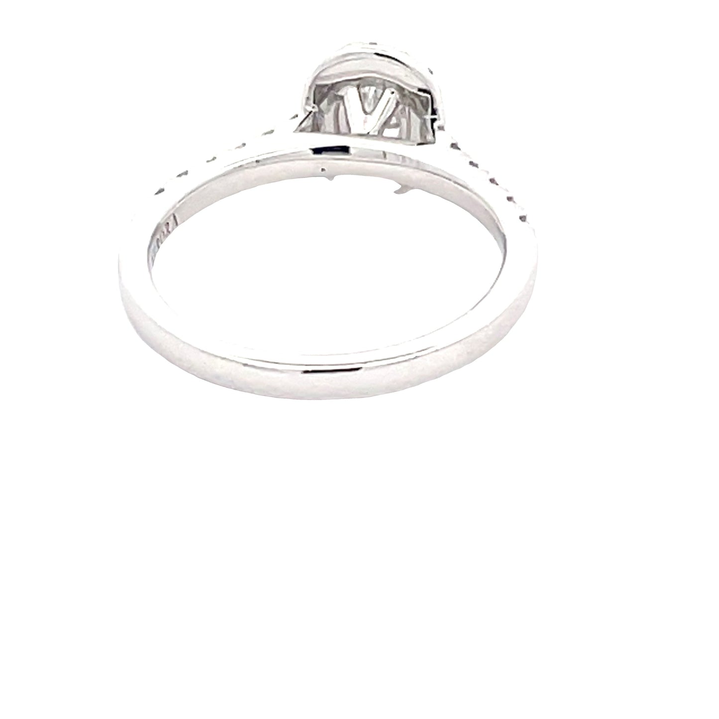 Platinum Aurora Oval Diamond Halo Cluster Style Ring - 0.78cts Gardiner Brothers