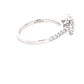 Platinum Aurora Oval Diamond Halo Cluster Style Ring - 0.78cts Gardiner Brothers
