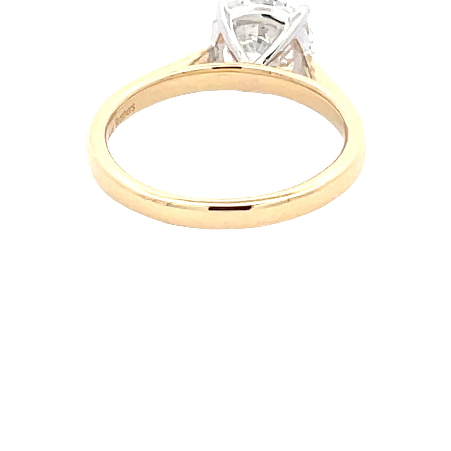 Yellow Gold Round Brilliant Cut Diamond Solitaire Ring - 2.20cts Gardiner Brothers