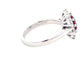 Oval Shaped Ruby and Round Brilliant Cut Diamond Cluster Style Ring  Gardiner Brothers   