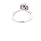 Purple sapphire and Diamond Halo Cluster Style Ring Gardiner Brothers
