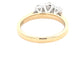 Yellow Gold Aurora Oval Shaped Diamond 3 Stone Ring - 1.13cts Gardiner Brothers