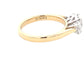 Yellow Gold Aurora Oval Shaped Diamond 3 Stone Ring - 1.13cts Gardiner Brothers
