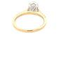 Yellow Gold Oval Shaped Diamond Solitaire With Diamond Set Shoulders - 2.26cts Gardiner Brothers