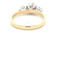 Yellow Gold Round Brilliant and Pear Shaped Diamond 3 Stone Ring - 1.30cts Gardiner Brothers