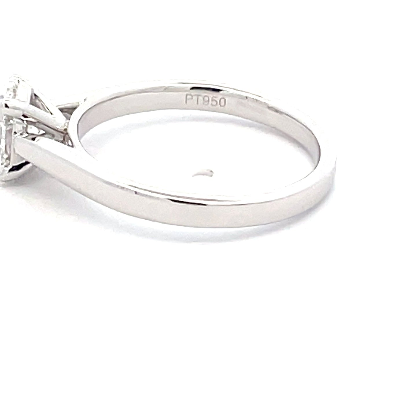Platinum Oval Shaped Diamond Solitaire Ring - 0.80cts Gardiner Brothers