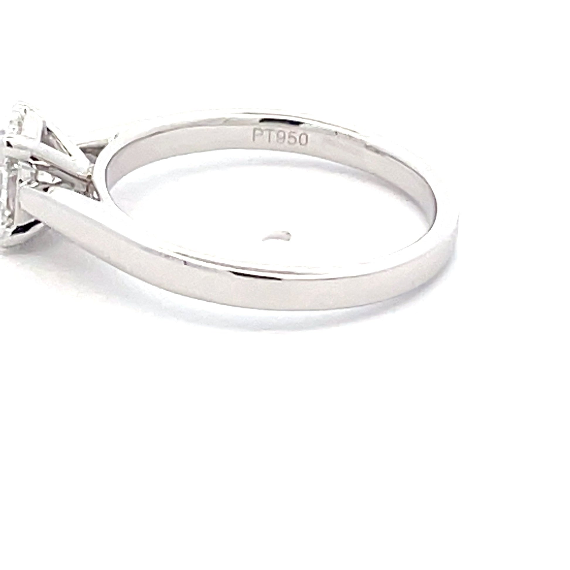 Platinum Oval Shaped Diamond Solitaire Ring - 0.80cts Gardiner Brothers