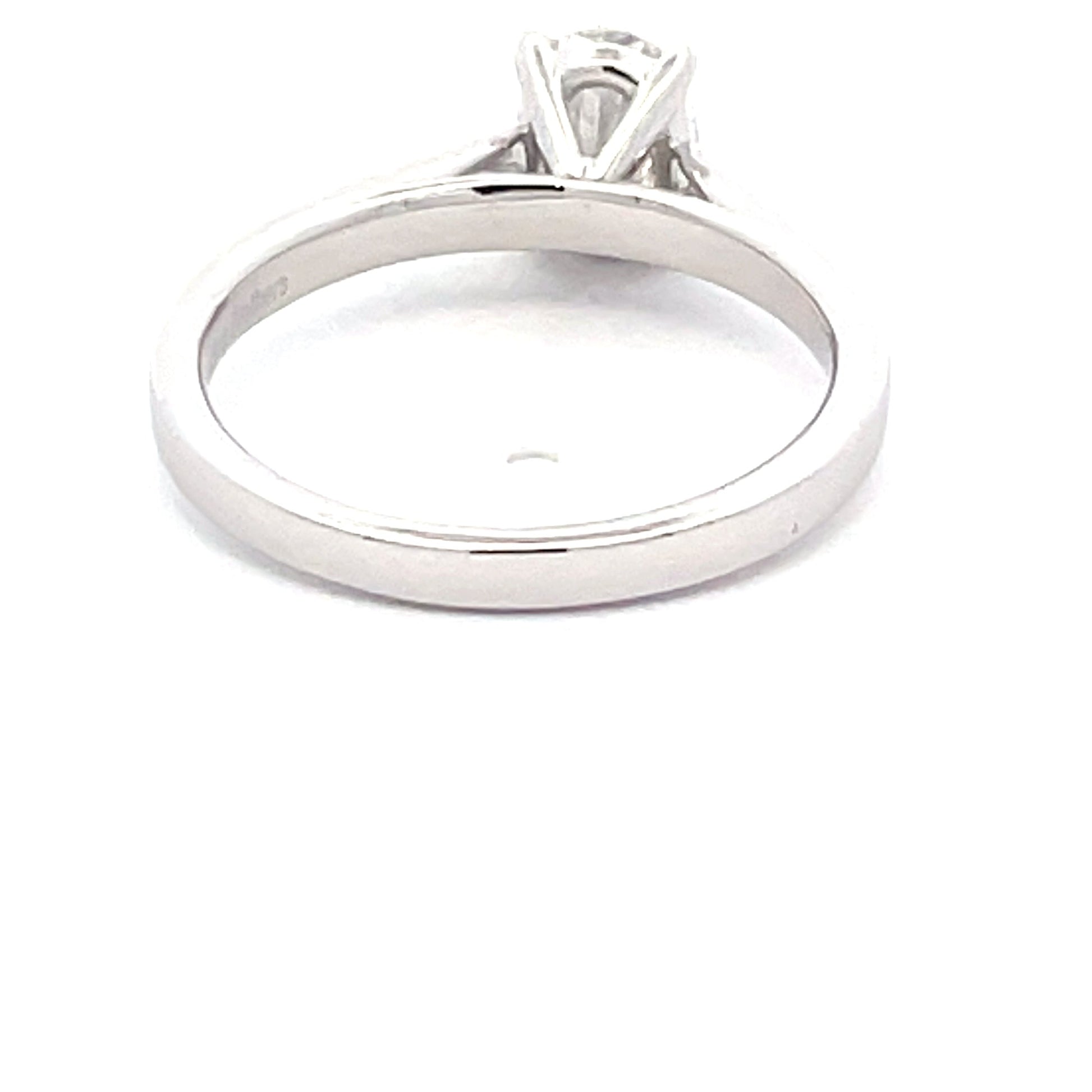 Platinum Oval Shaped Diamond Solitaire Ring - 0.80cts Gardiner Brothers