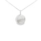 White Gold Disc Style Pendant Gardiner Brothers