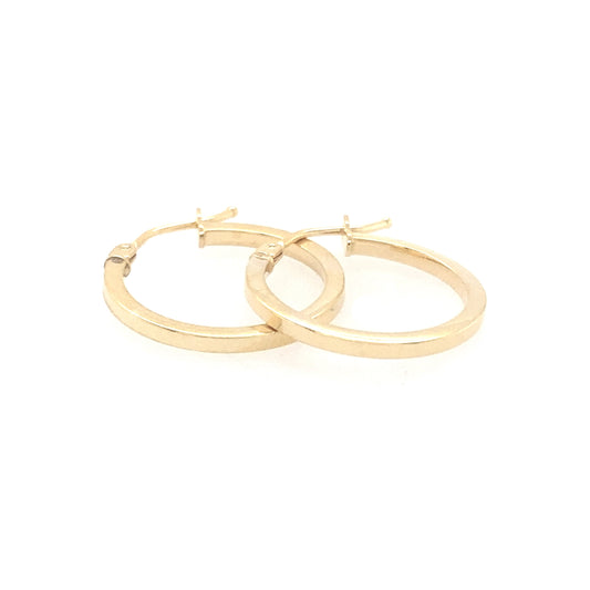 Yellow Gold Hoop Earrings  Gardiner Brothers   
