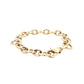 Yellow gold wide link style bracelet  Gardiner Brothers   