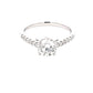 Platinum Round Brilliant Cut Diamond Solitaire with Diamond set Shoulders - 1.25cts Gardiner Brothers