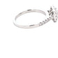 Platinum Radiant Cut Diamond Halo Cluster Style Ring - 0.84cts Gardiner Brothers