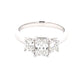 Radiant Cut Diamond 3 Stone ring - 1.34cts  Gardiner Brothers   