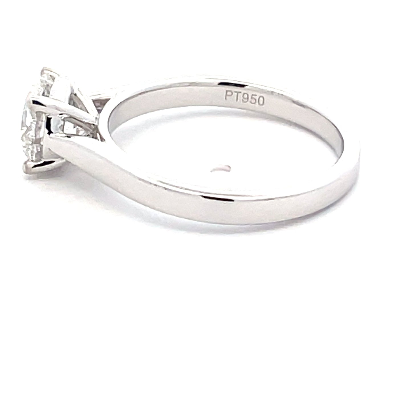 Platinum Round Brilliant Cut Diamond Solitaire Ring - 1.21cts Gardiner Brothers