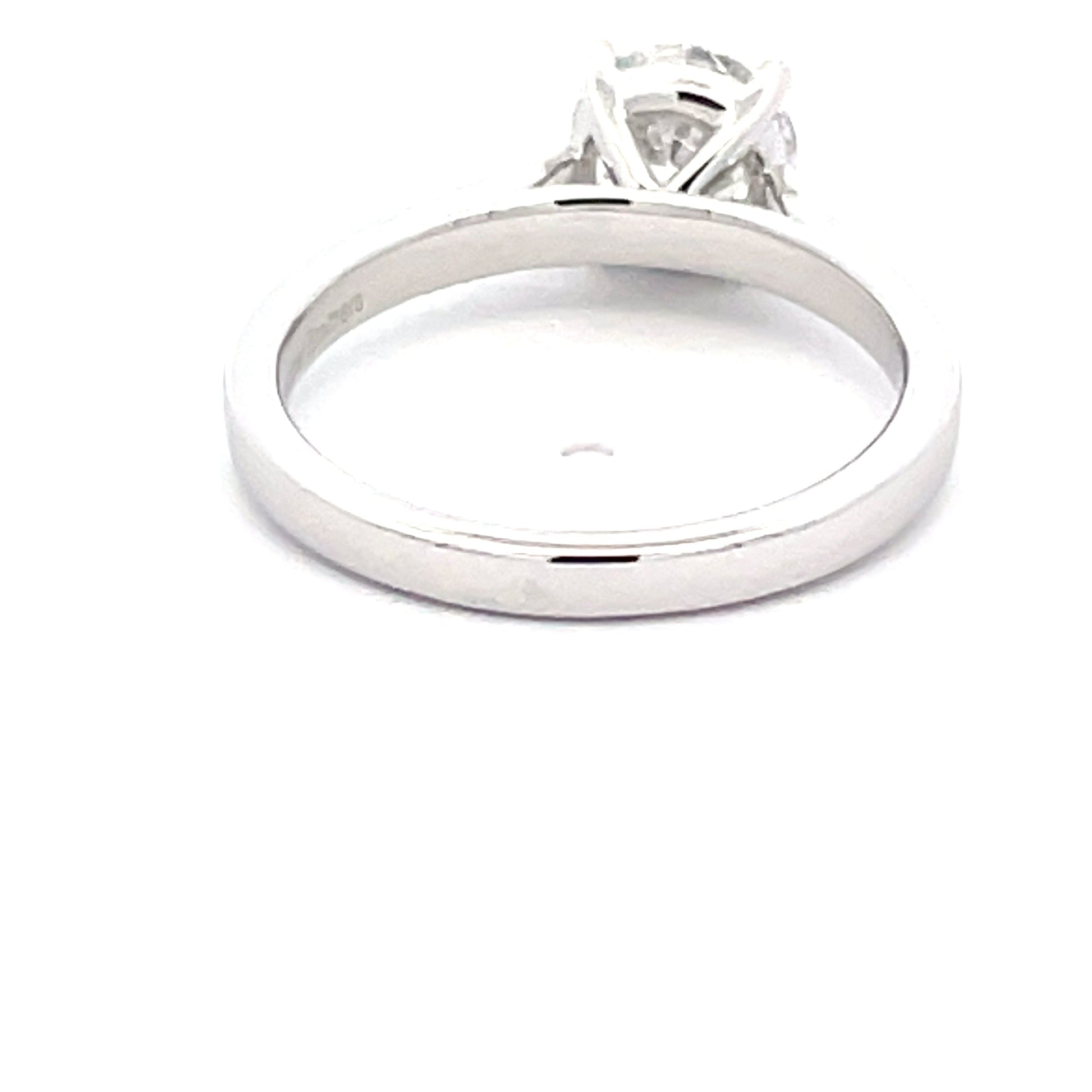 Platinum Round Brilliant Cut Diamond Solitaire Ring - 1.21cts Gardiner Brothers