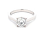 Platinum Round Brilliant Cut Diamond Solitaire Ring - 1.21cts Gardiner Brothers