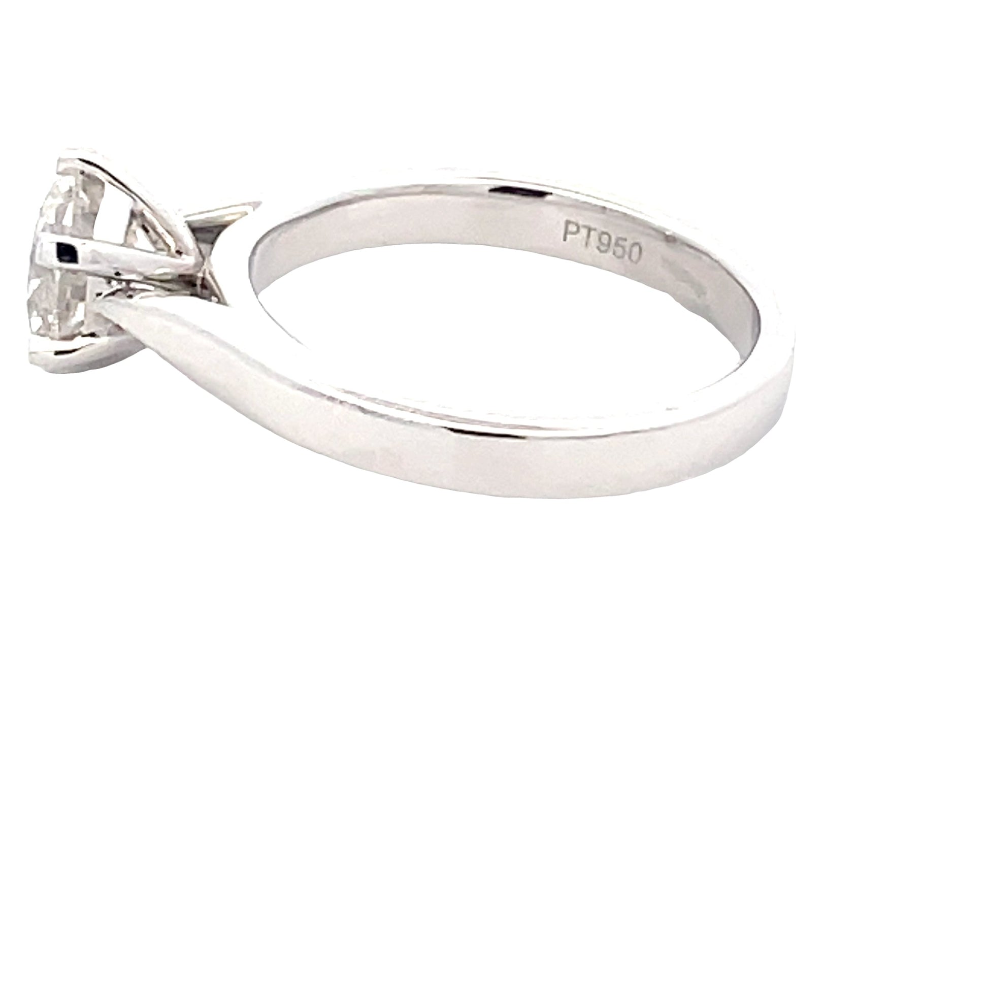 Platinum Round Brilliant Cut Diamond Solitaire Ring - 1.50cts Gardiner Brothers