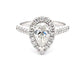 Pear Shaped Diamond Halo Cluster Style Ring - 1.51cts  Gardiner Brothers   