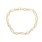 Yellow Gold Open Boat Link Bracelet  Gardiner Brothers   