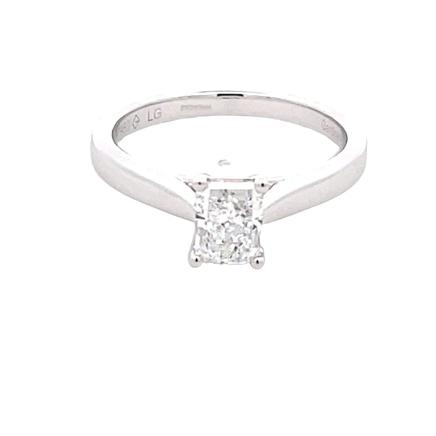 Lab Grown Radiant Cut Diamond Solitaire Ring - 0.74cts  Gardiner Brothers   