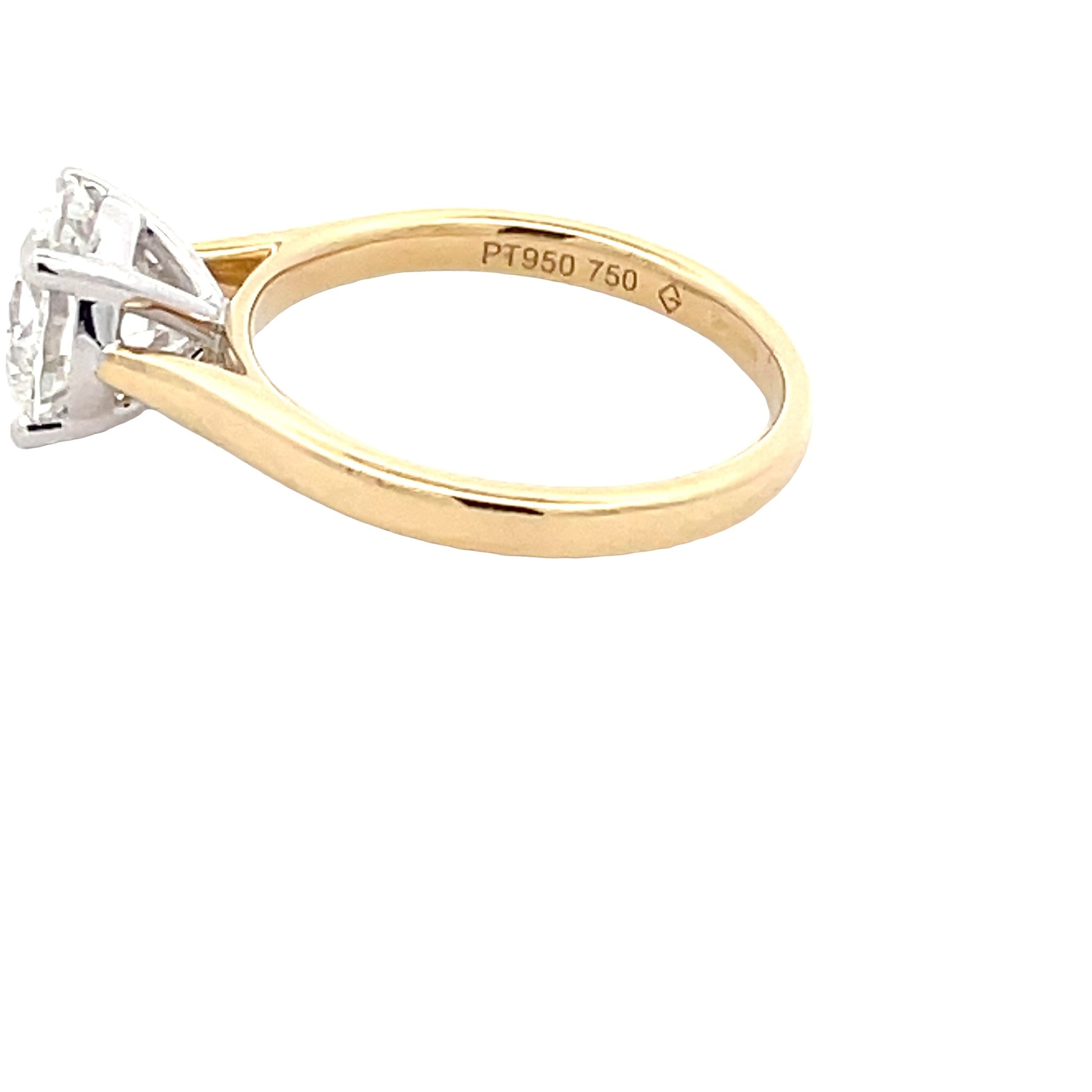 Lab Grown Round Brilliant Cut Diamond Solitaire Ring - 2.00cts Gardiner Brothers