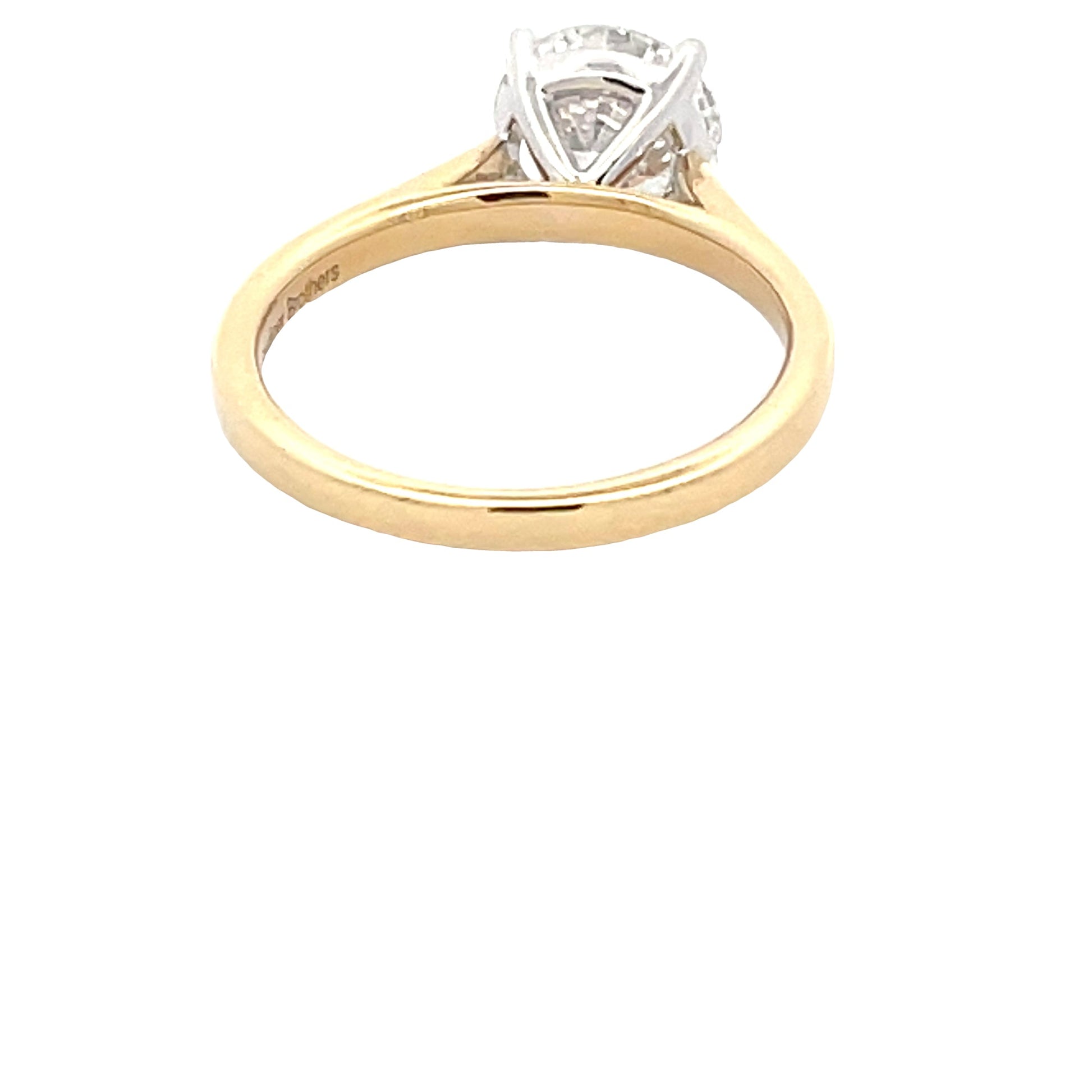 Lab Grown Round Brilliant Cut Diamond Solitaire Ring - 2.05cts Gardiner Brothers