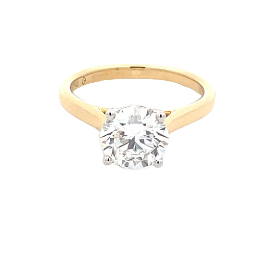 Lab Grown Round Brilliant Cut Diamond Solitaire Ring - 2.05cts Gardiner Brothers