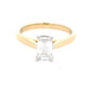 Lab Grown Emerald Cut Diamond Solitaire Ring - 1.00cts  Gardiner Brothers   