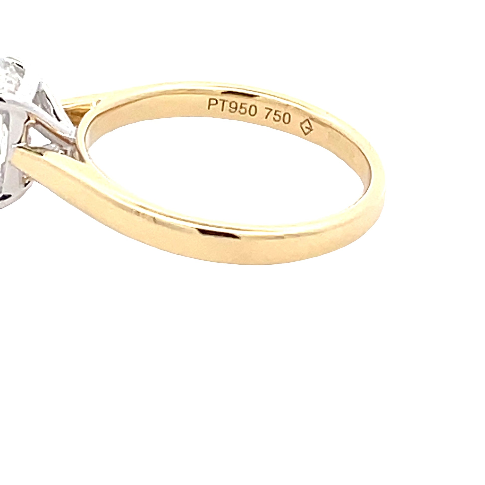 Lab Grown Radiant Cut Diamond Solitaire Ring - 1.21cts  Gardiner Brothers   