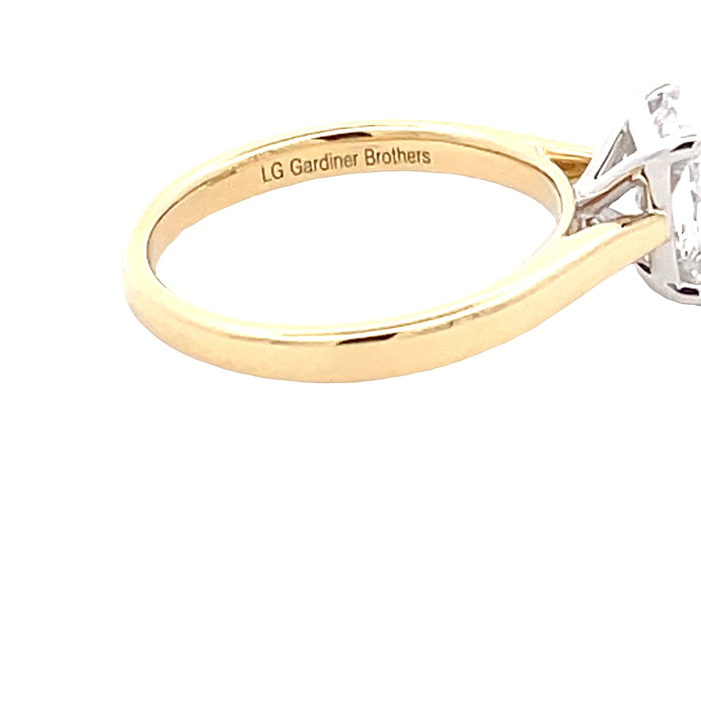 Lab Grown Radiant Cut Diamond Solitaire Ring - 1.21cts  Gardiner Brothers   