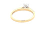 Yellow Gold Radiant Cut Diamond Solitaire Ring with diamond set shoulders - 0.98cts Gardiner Brothers