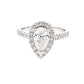 Pear Shaped Diamond Halo Cluster Style Ring - 1.72cts  Gardiner Brothers   